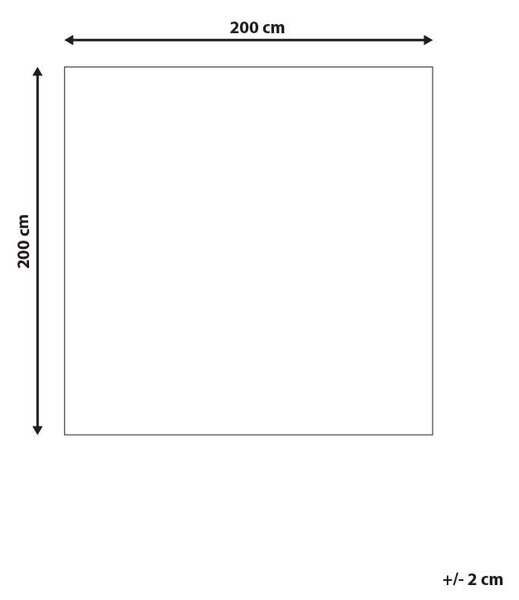 Koberec viacfarebný kožený 200 x 200 cm krátky vlas patchworkový ručne vyrobený štvorcový