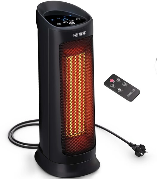 Ventilátorový ohrievač 2000 W - čierny