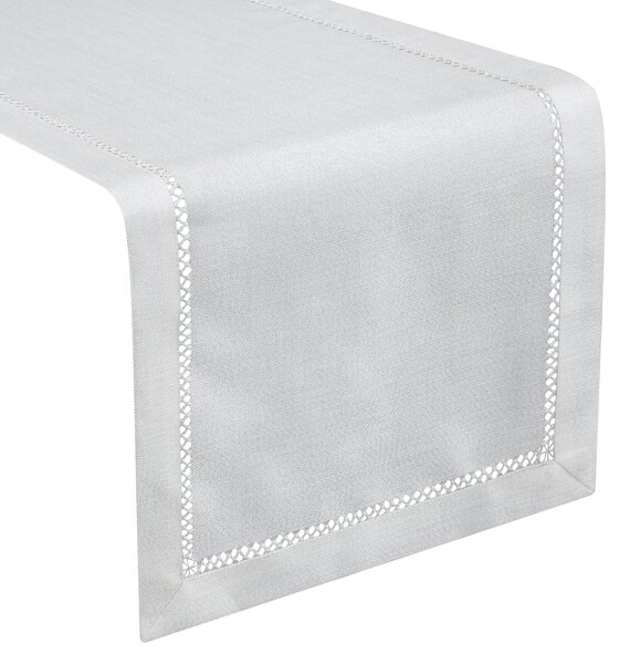 OBRUS EMILY 40X180 CM BIELY