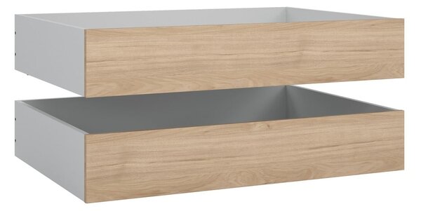 Zásuvky pod posteľ v prírodnej farbe v súprave 2 ks 90x190/140x190 cm Naia – Tvilum