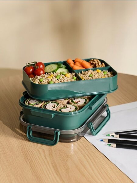 Sinsay - Lunch box s priehradkami - modrozelená