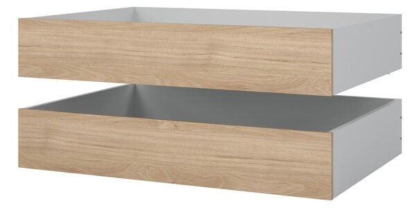 Zásuvky pod posteľ v prírodnej farbe v súprave 2 ks 90x190/140x190 cm Naia – Tvilum