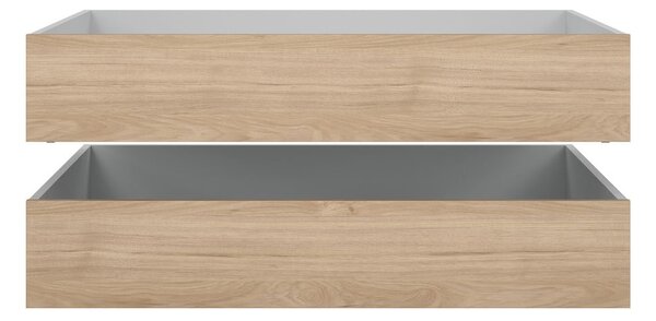 Zásuvky pod posteľ v prírodnej farbe v súprave 2 ks 90x190/140x190 cm Naia – Tvilum