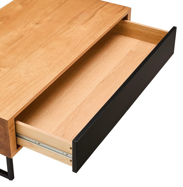 KONFERENČNÝ STOLÍK, prírodná farba, čierna, drevo, kov, kompozitné drevo, 110/60/40 cm MID.YOU - Stolíky do obývačky, Online Only
