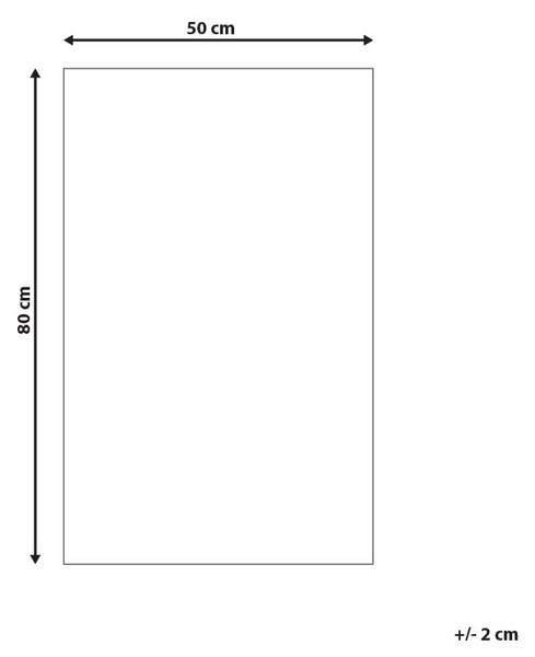 Kúpeľňová predložka béžová bavlna obdĺžnikový tvar 50 x 80 cm dekoratívny vzor moderný dizajn