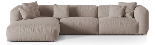 Béžová modulárna rohová pohovka (ľavý roh) Martina – Micadoni Home