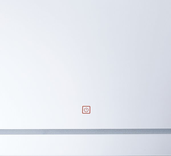 Nástenné zrkadlo strieborné s LED svetlom osvetlené obdĺžnikové 60 x 80 cm systém proti zahmlievaniu