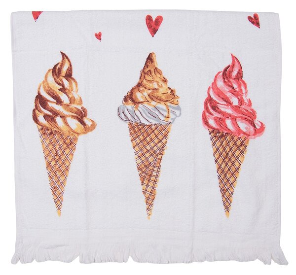 Froté uterák so zmrzlinou Frosty And Sweet - 40*66 cm - Clayre & Eef