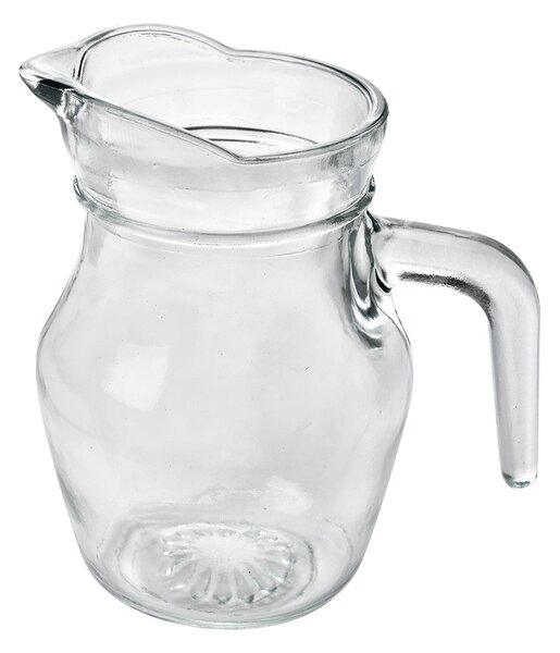 Transparentný sklenený džbánok na vodu - 14 * 9 * 13 cm / 500 ml - Clayre & Eef