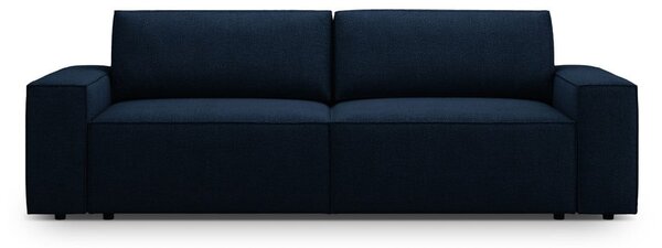 Tmavomodrá rozkladacia pohovka z textílie bouclé 247 cm Jodie – Micadoni Home