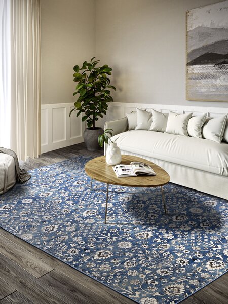 Villeroy & Boch , Kusový koberec 106119 Blue, Cream, 120x170, modrá, obývacia izba