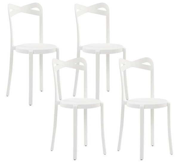 Set 4 ks. jedálenských stoličiek Carey (biela). Vlastná spoľahlivá doprava až k Vám domov. 1035773