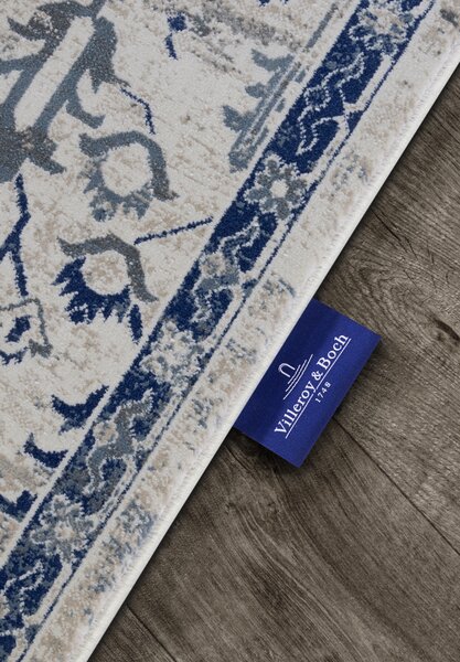 Villeroy & Boch , Kusový koberec 106121 Cream, Blue, 120x170, modrá, obývacia izba