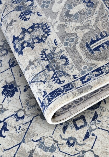 Villeroy & Boch , Kusový koberec 106121 Cream, Blue, 120x170, modrá, obývacia izba