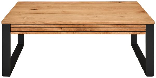 KONFERENČNÝ STOLÍK, prírodná farba, čierna, drevo, kov, 115/60/42 cm MID.YOU - Stolíky do obývačky, Online Only