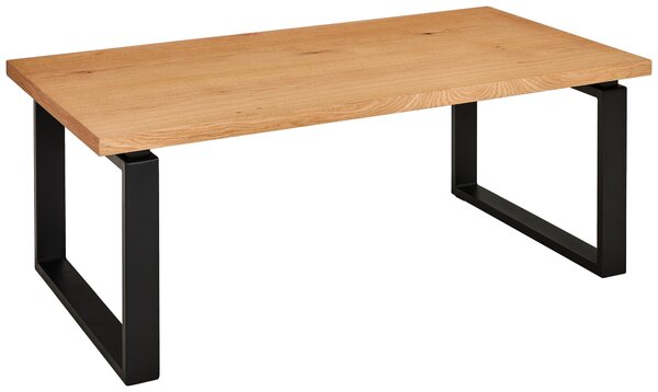 KONFERENČNÝ STOLÍK, prírodná farba, čierna, drevo, kov, kompozitné drevo, 115/60/42,5 cm MID.YOU - Stolíky do obývačky, Online Only