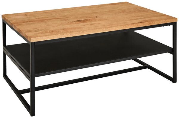 KONFERENČNÝ STOLÍK, prírodná farba, čierna, drevo, kov, 105/65/45,5 cm MID.YOU - Stolíky do obývačky, Online Only