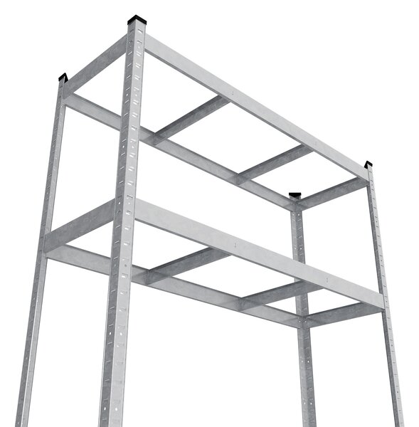 Celokovový regál ECONOMY 240x120x60 6 políc - pozinkovaný