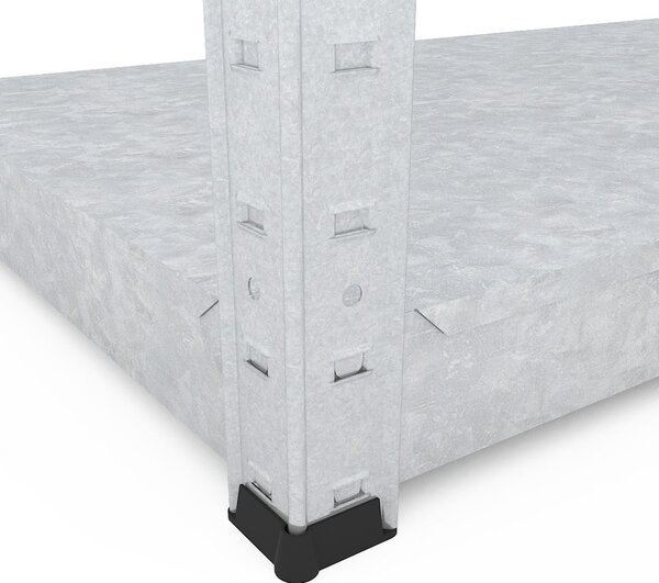 Celokovový regál ECONOMY 240x120x60 6 políc - pozinkovaný