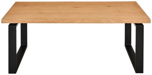 KONFERENČNÝ STOLÍK, prírodná farba, čierna, drevo, kov, kompozitné drevo, 115/60/42,5 cm MID.YOU - Stolíky do obývačky, Online Only