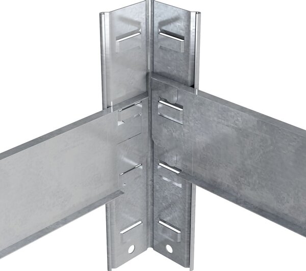 Celokovový regál ECONOMY 240x120x60 6 políc - pozinkovaný