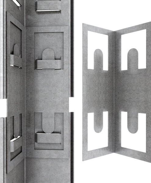 Celokovový regál ECONOMY 240x120x60 6 políc - pozinkovaný