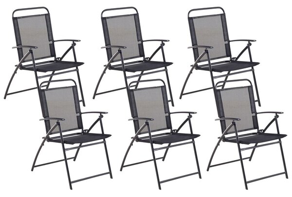 Set 6 ks. záhradných stoličiek LOVE (čierna). Vlastná spoľahlivá doprava až k Vám domov. 1022927