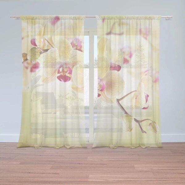 Sablio Záclony Orchidea 2: 2ks 150x250cm