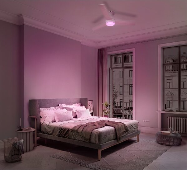 Osram - LED RGB stmievateľný stropný ventilátor NORDES LED/18W/230V 3000-6500K + diaľkový ovládač