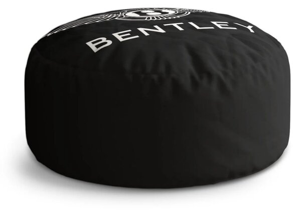 Sablio Taburet Circle Logo Bentley Čierny: 38x48 cm