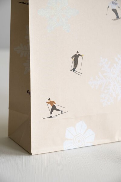 Darčeková taška Skiers Beige