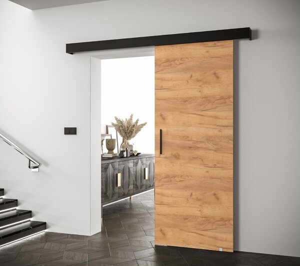 NovýNábytok.sk Posuvné dvere 80 cm Slavdro 1 (craft zlatý + čierna matná). Akcia -80%. Vlastná spoľahlivá doprava až k Vám domov. 1108789