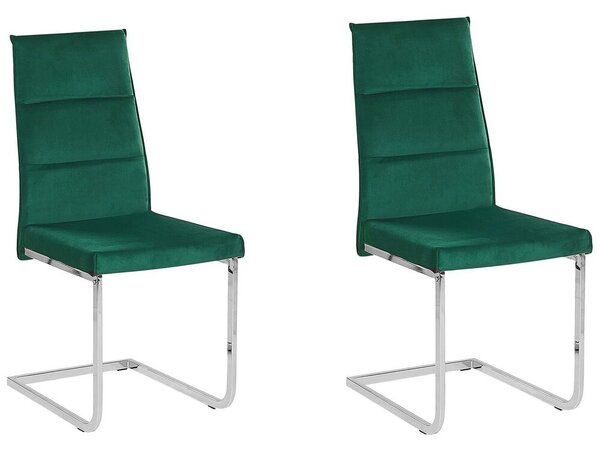 Set 2 ks. jedálenských stoličiek REDFORD (zelená). Vlastná spoľahlivá doprava až k Vám domov. 1023099