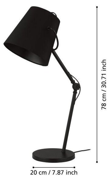 STOLNÁ LAMPA, E27, 24/45/64 cm - Interiérové svietidlá