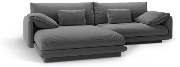 Tmavosivá rohová pohovka (ľavý roh) Torino – Micadoni Home