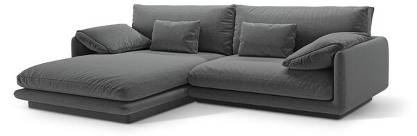 Tmavosivá rohová pohovka (ľavý roh) Torino – Micadoni Home