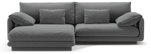 Tmavosivá rohová pohovka (ľavý roh) Torino – Micadoni Home