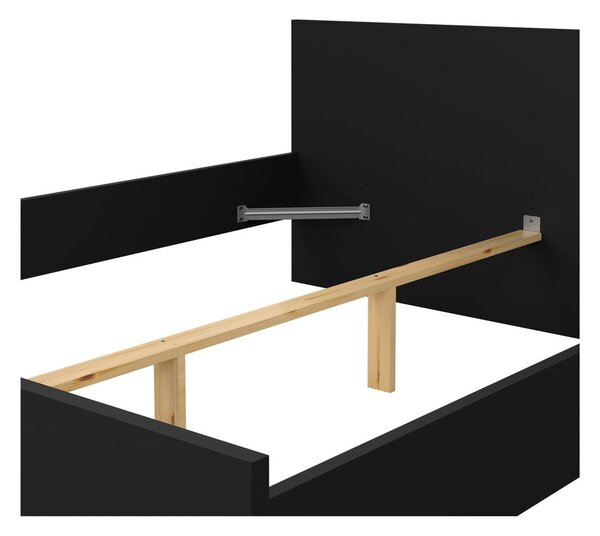 Čierna dvojlôžková posteľ 160x200 cm Naia – Tvilum