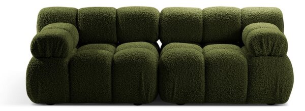 Zelená modulárna pohovka z textílie bouclé 188 cm Bellis – Micadoni Home