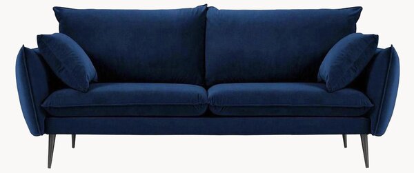 Pohovka Elio Royal Blue & Black (4-miestna)