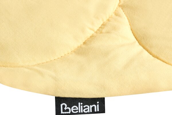 Detská podložka na hranie žltá bavlnený poťah prešívaná tvar kvetu 110 x 110 cm doplnky detská izba