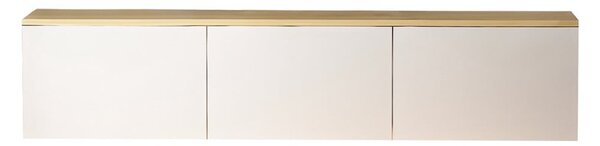 TV stolík v dekore duba v bielo-prírodnej farbe 160x35x32 cm Neon – Kalune Design