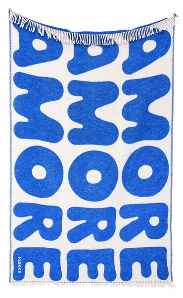 Vlnený pléd Klekks No. 11 Blue (130 × 200 cm)