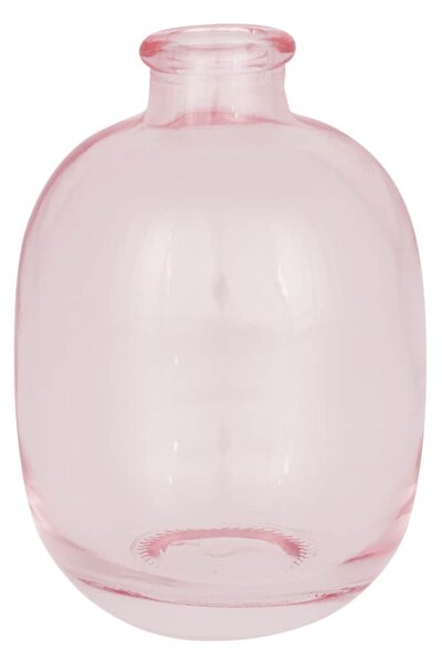 Sklenená vázička Oval Pale Pink