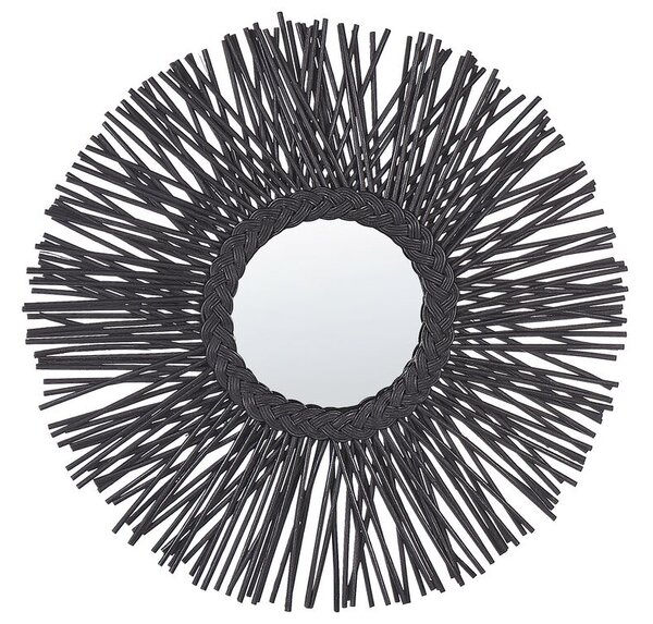 Nástenné zrkadlo Kalza (čierna). Vlastná spoľahlivá doprava až k Vám domov. 1080580