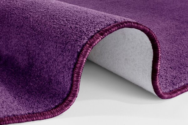 Hanse Home, Kusový koberec Nasty 101150 Purple kruh, 133x133 (priemer) kruh, fialová, chodba / predsieň