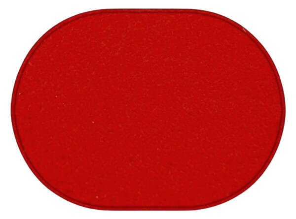 Vopi koberce Kusový koberec Eton červený ovál - 50x80 cm