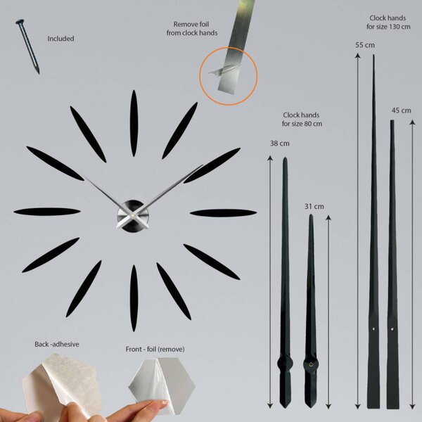 Moderé hodiny na stenu DIY – Moderný dizajn I SENTOP 12S050