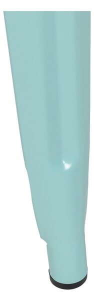 Tyrkysovomodré kovové barové stoličky v súprave 2 ks (výška sedadla 76,5 cm) – Ixia