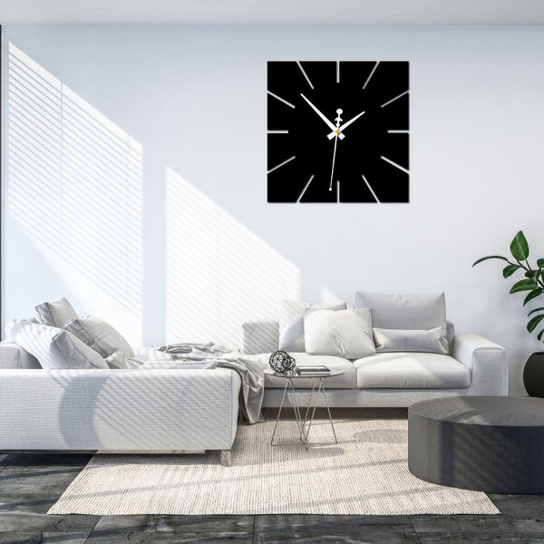 Nástenné hodiny minimalistický štvorcový dizajn | SENTOP X0099